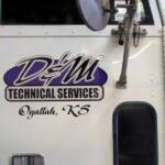 Logo Design and Vinyl Semi Graphics, D & M Technical Services, Ogallah, Kansas