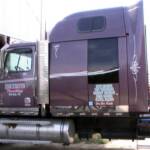 Logo Reproduction, Vinyl Truck Graphics and Stripping, Bob Fritts Trucking, Hill City, Kansas 