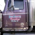 Logo Reproduction, Vinyl Truck Graphics and Stripping, Bob Fritts Trucking, Hill City, Kansas 