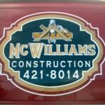 Custom Logo Design and Vinyl Graphics, McWilliams Construction, Hill City, Kansas