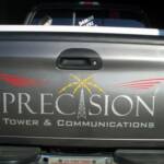 Custom Logo Design and Vinyl Truck Graphics, Precision Tower and Communications, Hill City, Kansas