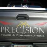 Custom Logo Design and Vinyl Truck Graphics, Precision Tower and Communications, Hill City, Kansas