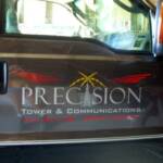 Custom Logo Design and Vinyl Truck Graphics, Precision Tower and Communications, Hill City, Kansas