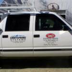 Logo Reproduction and Vinyl Graphics on Business Truck, Tony's Electrical Service and Appliance, Hill City, Kansas